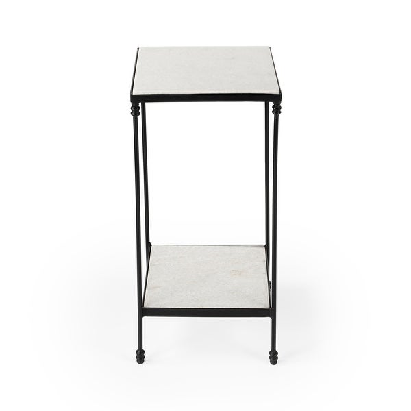 Larkin Marble and Iron Accent Table