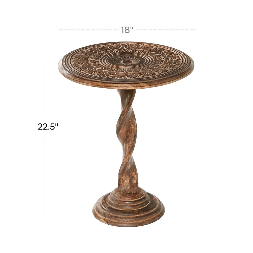 Wood Traditional Accent Table 22 x 18 x 18