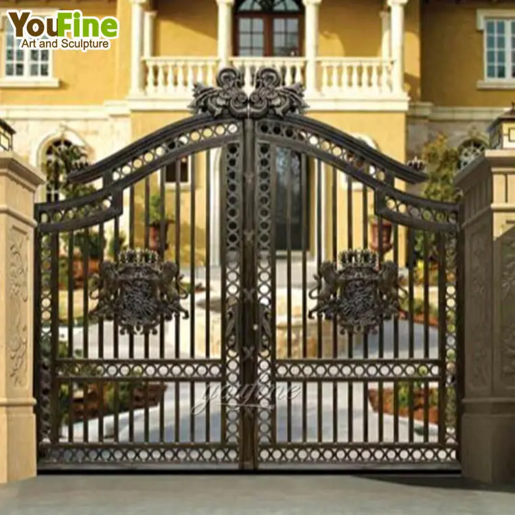 Outdoor Good Price Hot Sale Customized Wrought Iron Pipe Main Design Gate For Sale