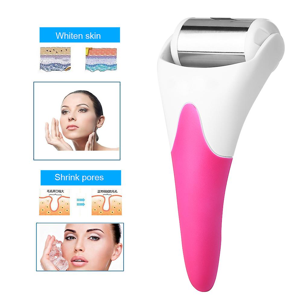 Ice Roller Massager Handheld Anti-wrinkles Face Skin Smooth Body Cool Massage Device Red