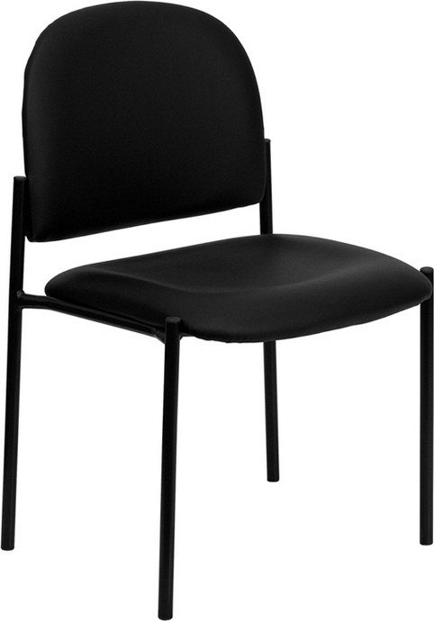 Flash Furniture Stacking Side Stacking Chair in Black   Midcentury   Armchairs And Accent Chairs   by Pot Racks Plus  Houzz