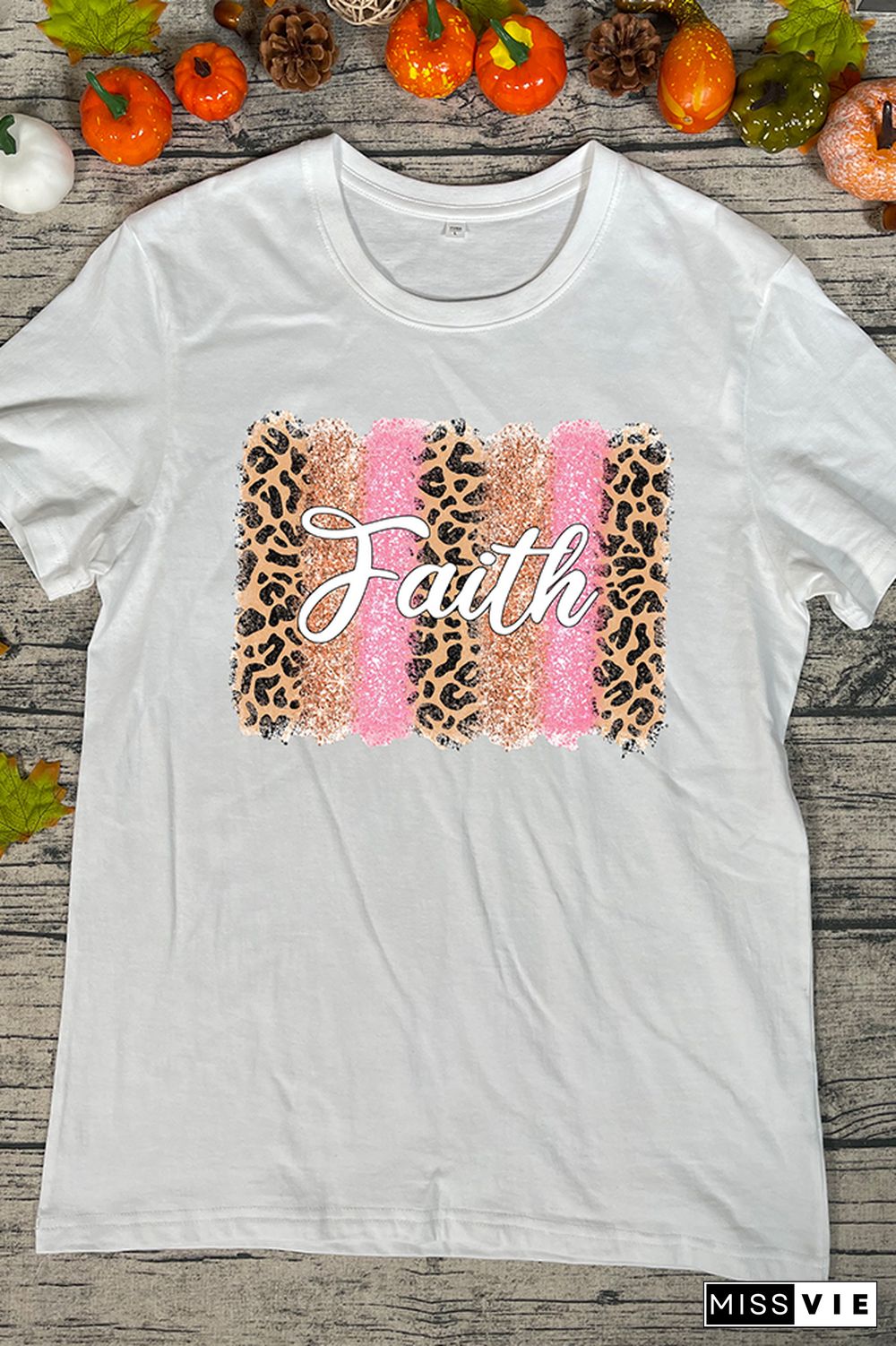 Blessed Faith Thankful Printed Graphic Tees for Women Wholesale Short Sleeve T shirts Top