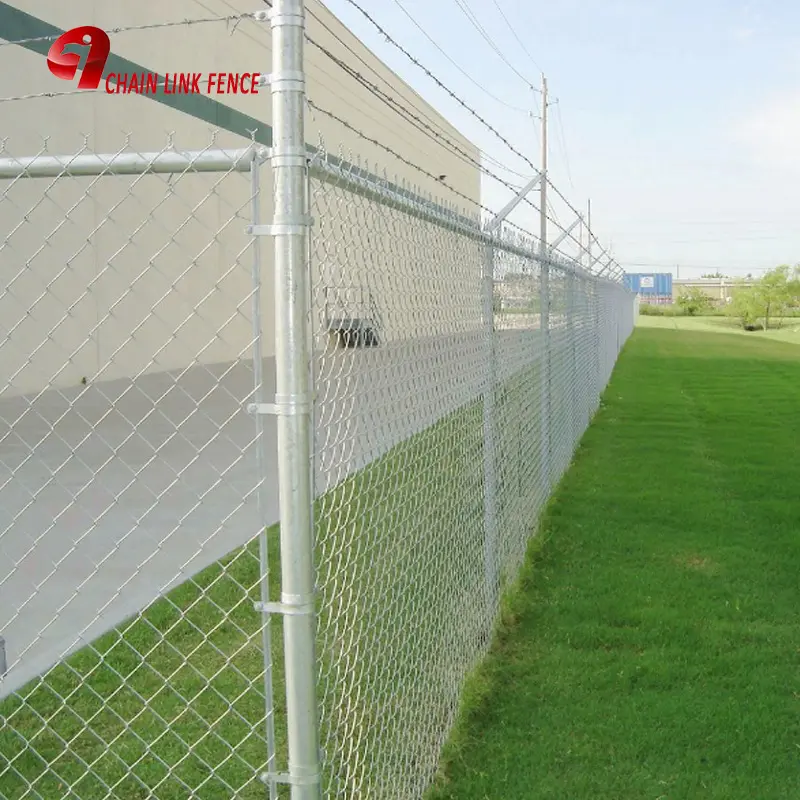 11ga 1.8m Tall pvc coated galvanized chain link fence For Security