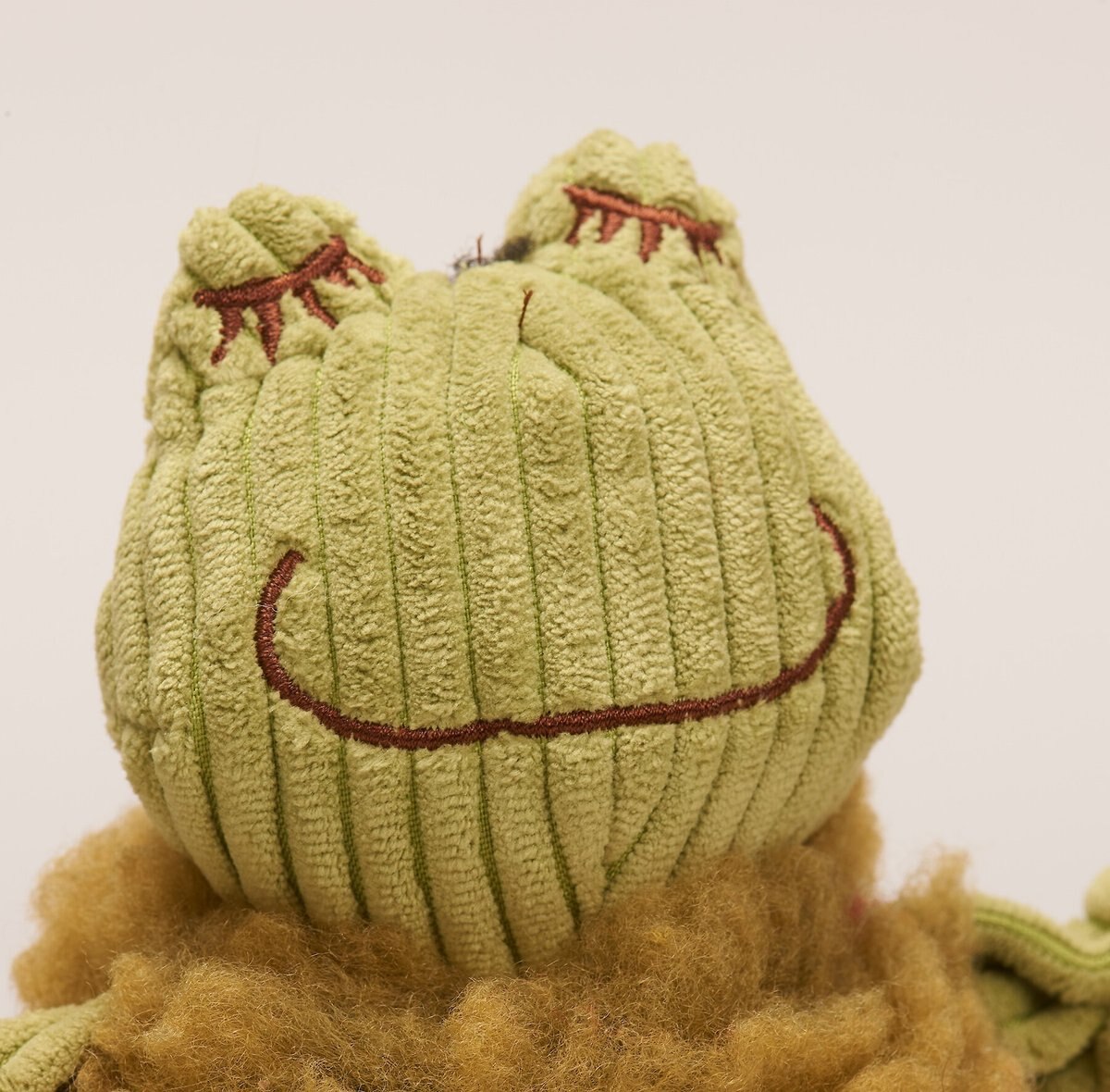 HuggleHounds HuggleFleece FlufferKnottie Fiona the Frog Dog Toy