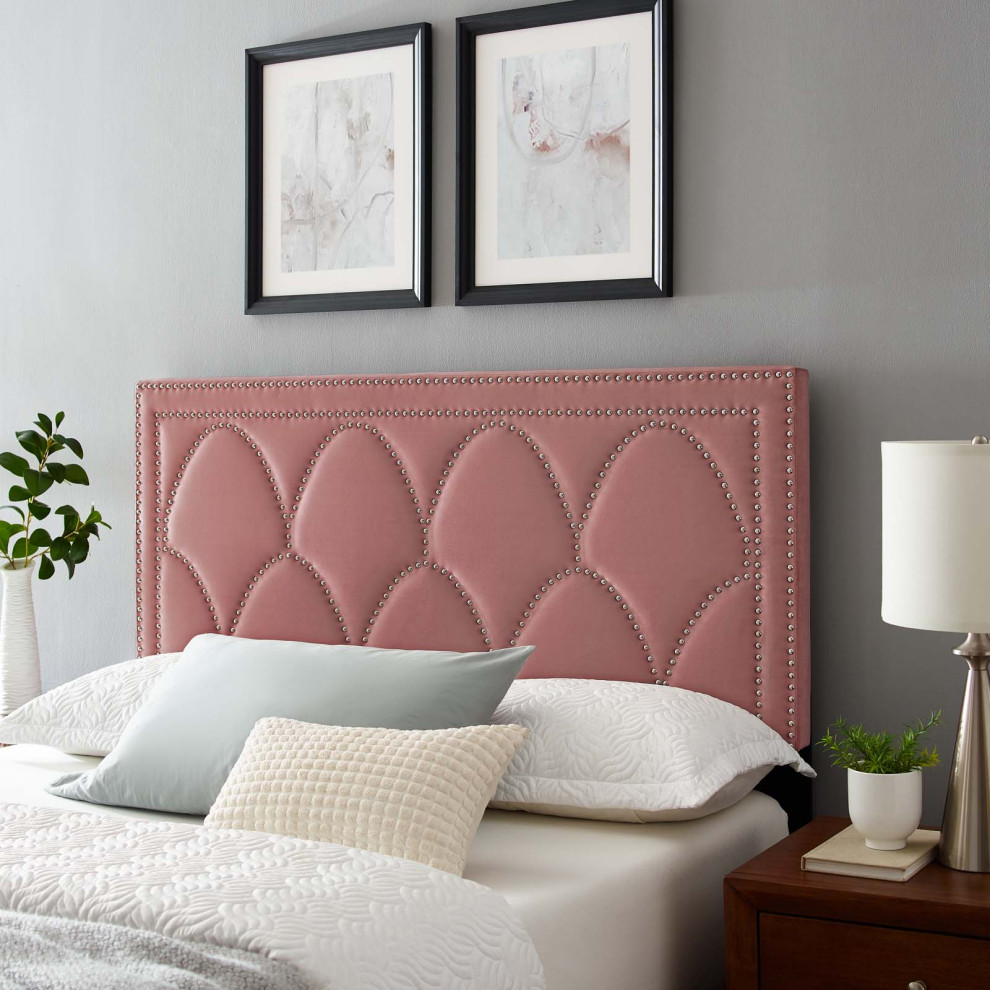 Greta Performance Velvet King/California King Headboard   Contemporary   Headboards   by Modway  Houzz