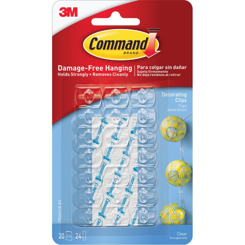 Command Decor Adhesive Clip White