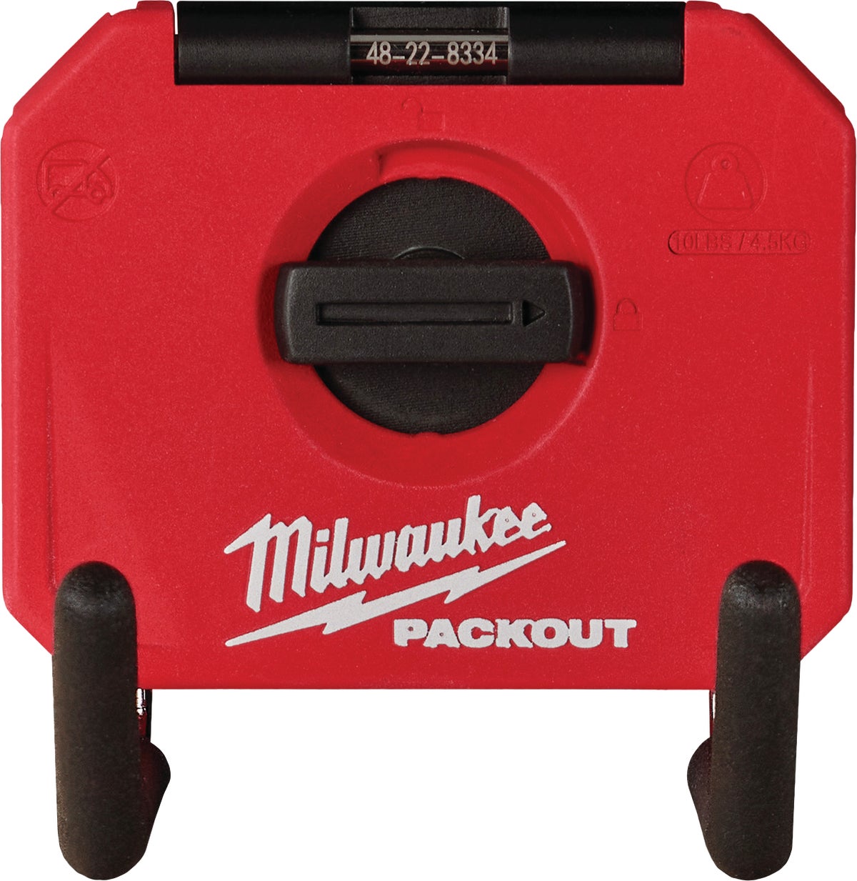 MW PACKOUT 4 In. Straight Storage Hook Red