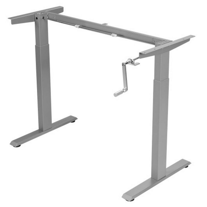 Hand Crank Sit to Stand Desk Frame Height Adjustable Standing Base