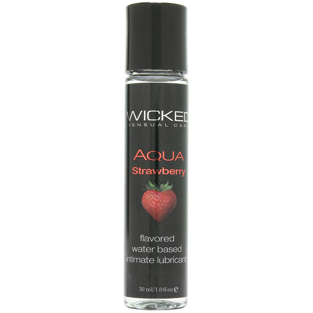 Aqua Flavored Lube 1oz/30ml in Strawberry