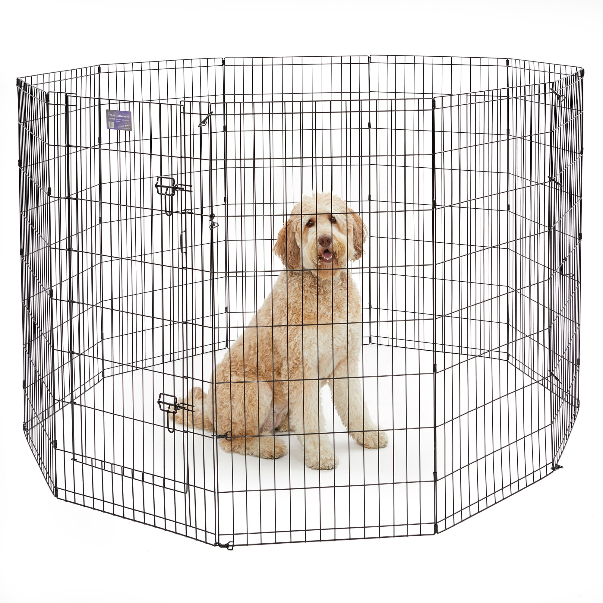 MIDWEST Black Add-on Panels Exercise Pen for Dogs， 24