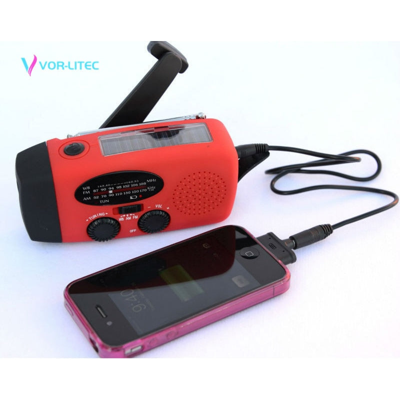 TrustyCharge Hand Crank Radio Flashlight