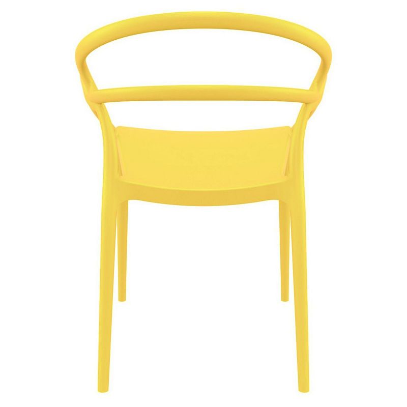 33 Yellow Outdoor Patio Round Dining Arm Chair