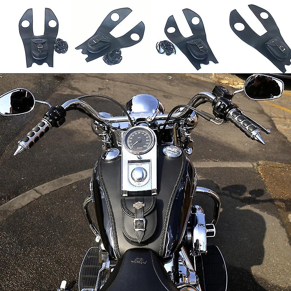 Cycle Pu Gas Oil Fuel Tank Dash Console Pouch Bag Pad Cover Fits For Harley Sof Deluxe