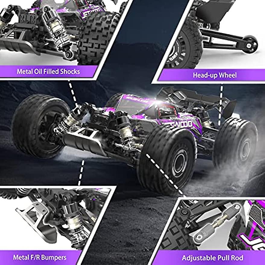 1:16 4x4 Brushless Fast Rc Cars For Adults  Max 42mph Hobby Grade Electric Racing Buggy  Oil-filled Shocks  4wd Offroad Remote Control Car With 2 Li-p