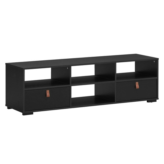 Costway 39681245 TV Stand Entertainment Media Cent...