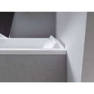 Duravit Starck 66.88 in. Acrylic Rectangular Drop-in Bathtub in White 700334000000090