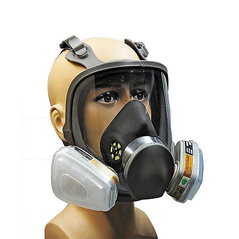 15 In 1 Full Face Gas Mask Respirator For 6800 Paint Spray Protective Facepiece W12704830