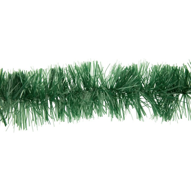 Unlit Green Tinsel Christmas Garland