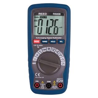 REED Instruments Compact Digital Multimeter with Temperature R5008