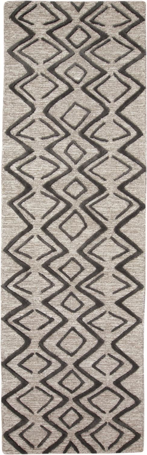 Fadden Taupe and Black Rug by BD Fine