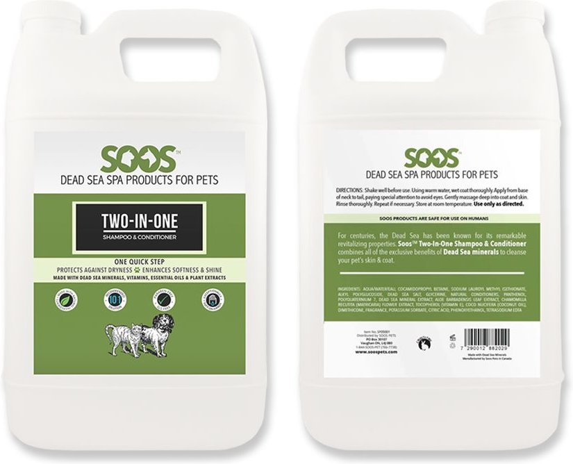 Soos Pets Two-in-One Dog and Cat Shampoo and Conditioner