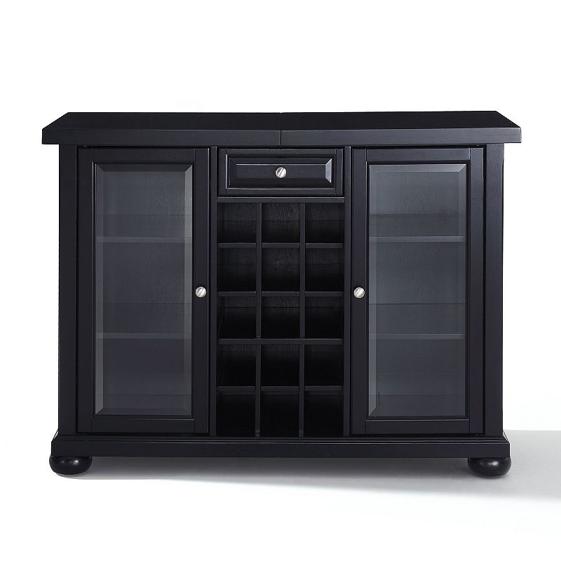 Crosley Furniture Alexandria Sliding Top Bar Cabinet