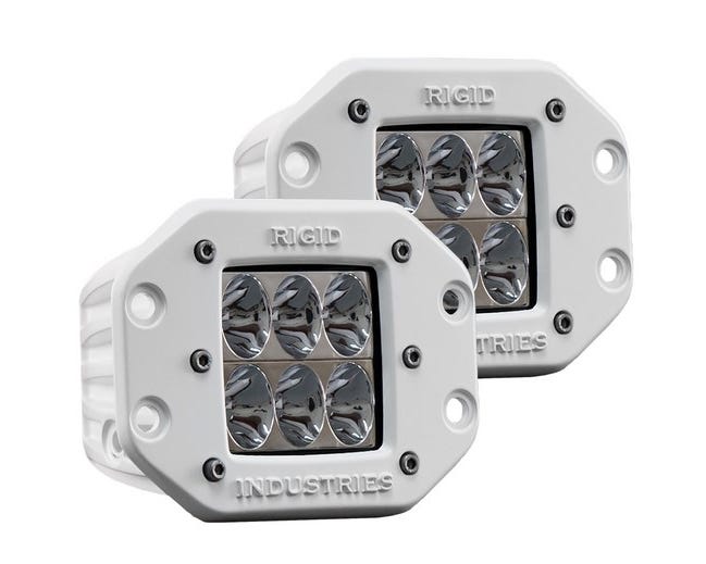 Rigid Industries Marine D2 Flush Mount Driving LED Light - Pair - 71231