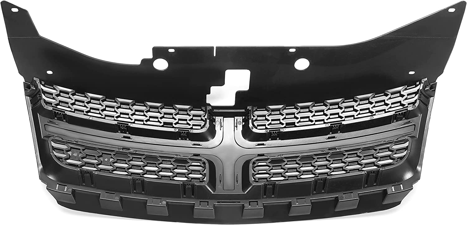 Kojem Front Face Bar Upper Grille Assembly Painted for 2011 2012 2013 2014 Dodge Avenger Replaces CH1200349 68102307AC