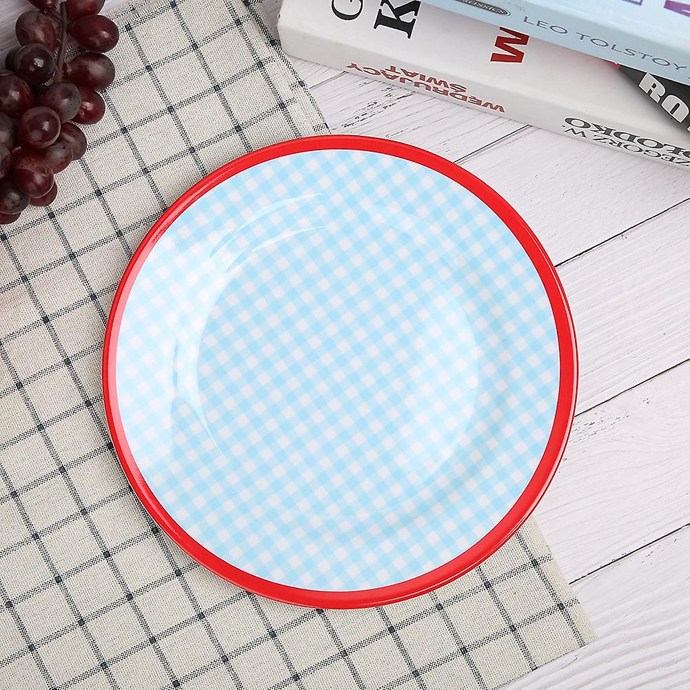 22cm Plate Round Shape Dinner Plate Dish Tableware Kitchen Tool For Home Restaurant Hotel