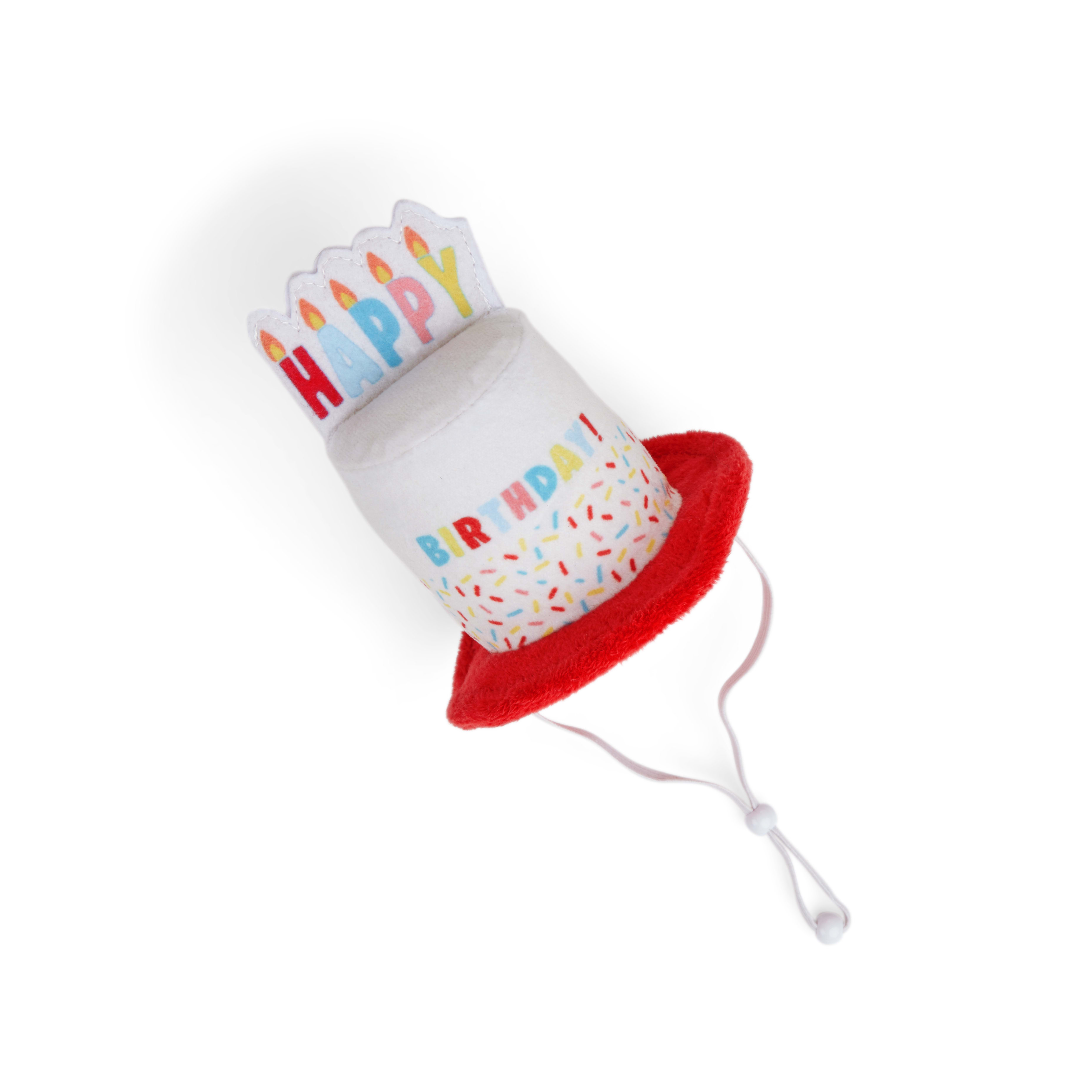 YOULY Birthday Cake Dog Hat， Small/Medium