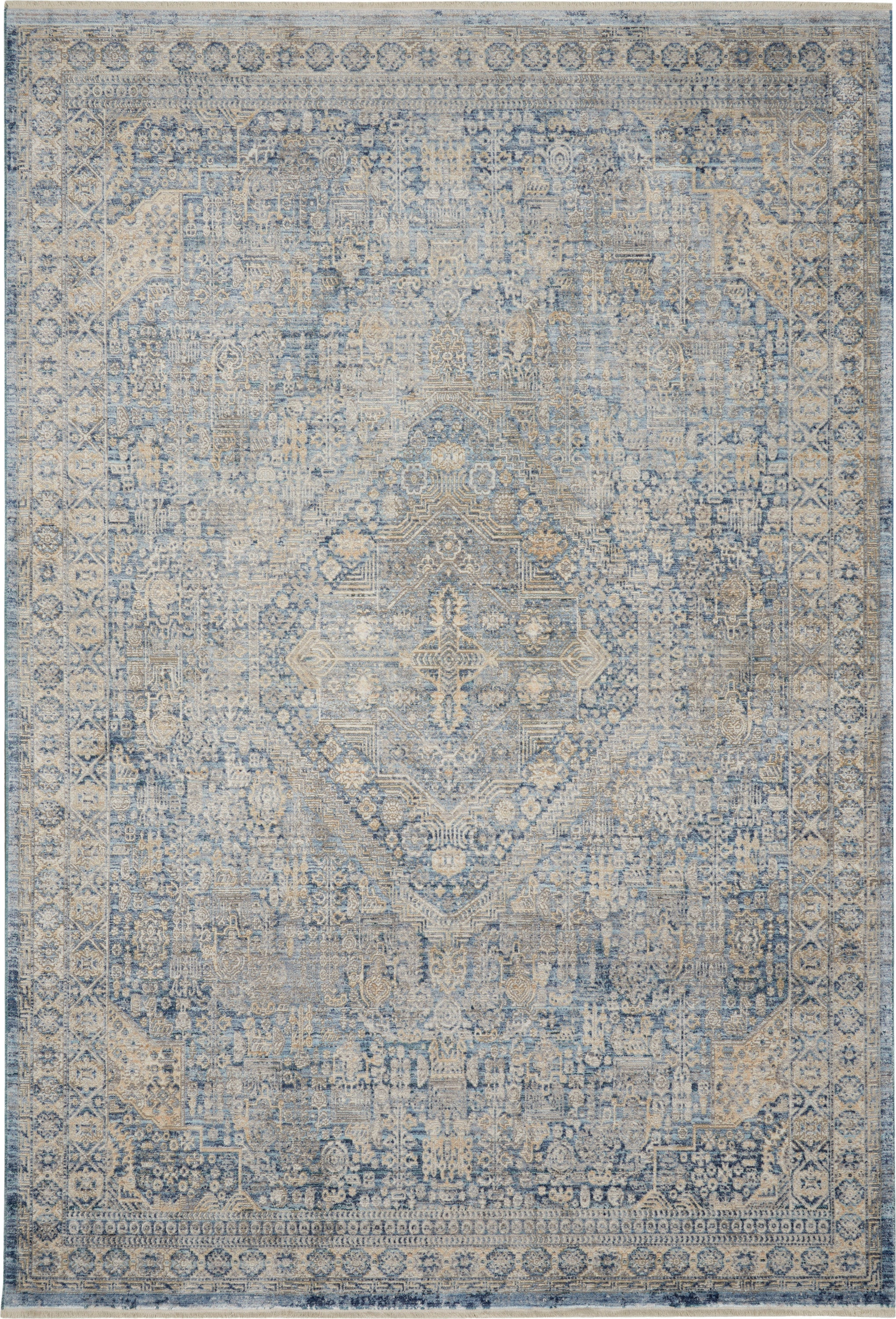 Lustrous Weave Blue/Ivory Rug