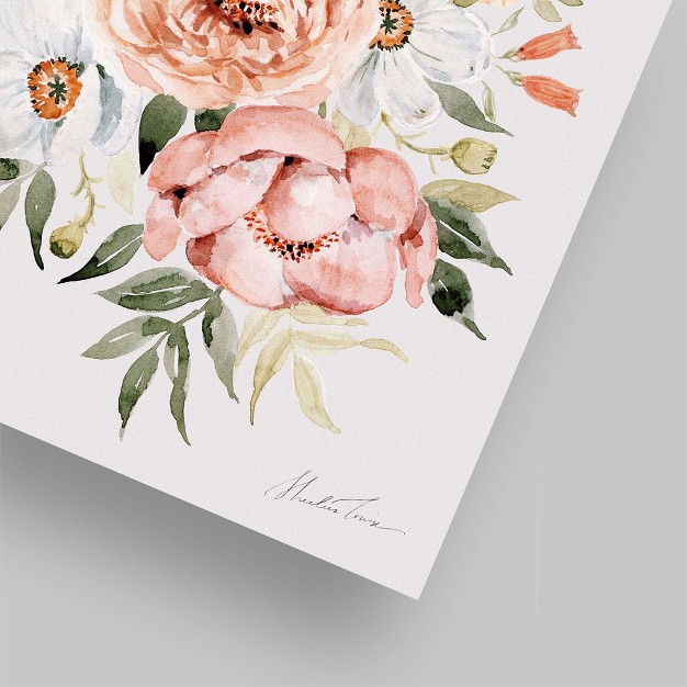 Americanflat Botanical Muted Peonies And Poppies By Shealeen Louise Poster