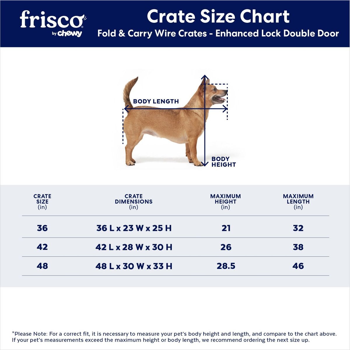 Frisco Heavy Duty Enhanced Lock Double Door Fold and Carry Wire Dog Crate and Mat Kit