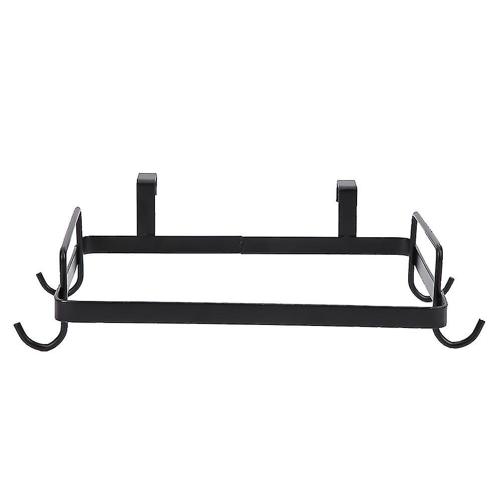 Household Hanging Iron Garbage Bag Rack Stand Bracket Trash Storage Holder Kitchen AccessoryBlack