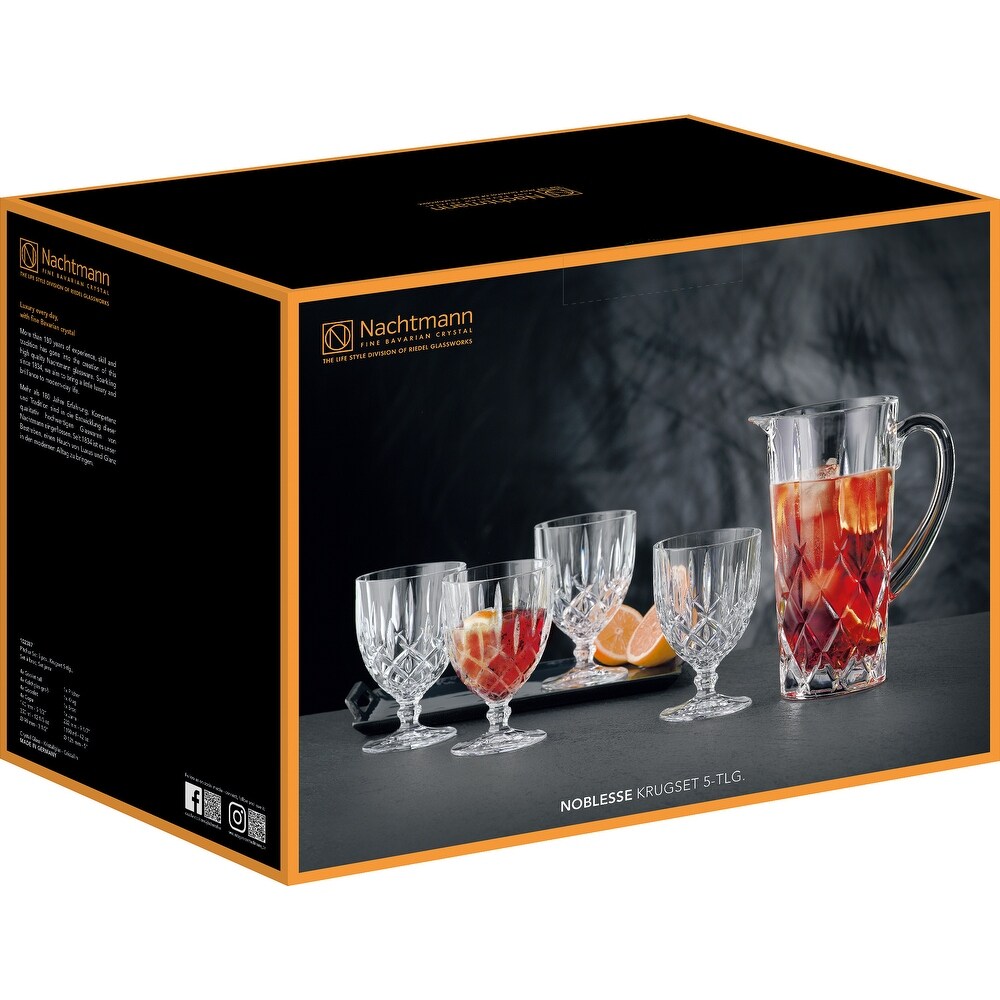 Spiegelau   Nachtmann 102387 Noblesse Set  4 Goblets   Jug