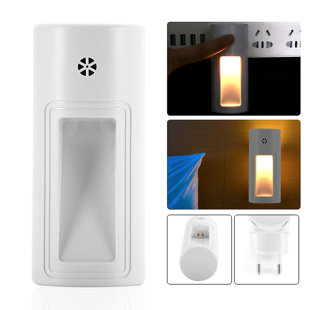 EU Plug 220V LED Night Lamp Warm White with Light Control System for Home Bedroom Indoor