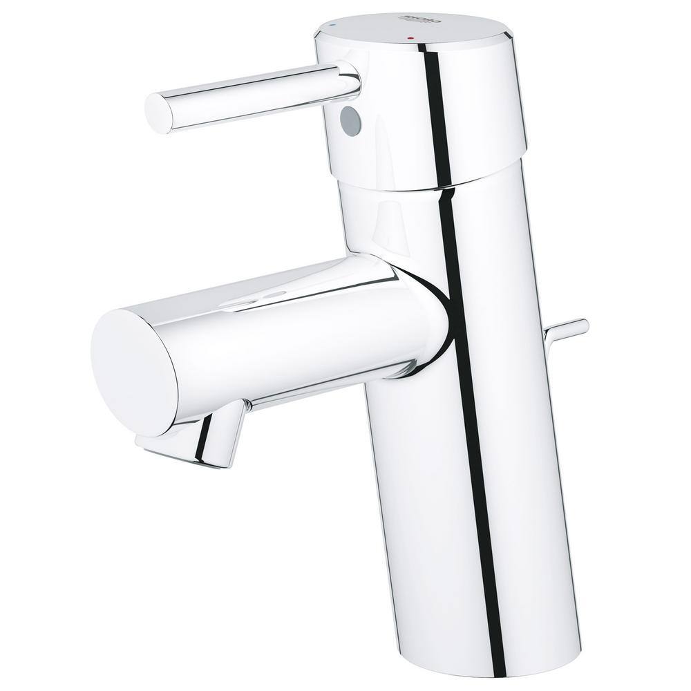 GROHE Concetto Single Hole Single-Handle Low-Arc Bathroom Faucet in StarLight Chrome 3427000A