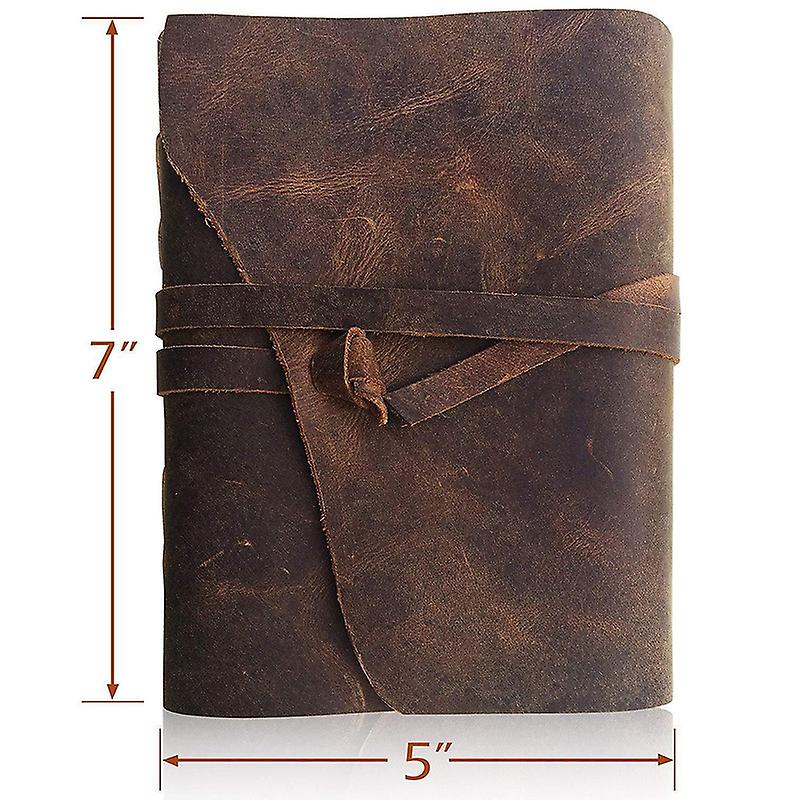 Leather Journal For Men - Handmade Vintage Journals Women， For Writing， Leather Bound Journal Drawing Sketchbook， ， Unlined Travel Journal Leather