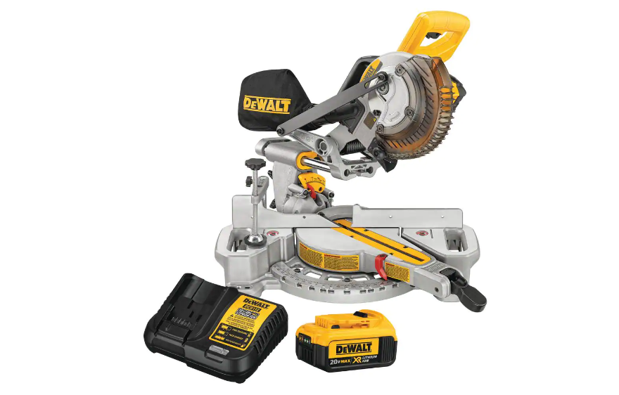 DEWALT DCS361M1 20-Volt MAX Cordless 7-1/4 in. Sliding Miter Saw with (1) 20-Volt Battery 4.0Ah