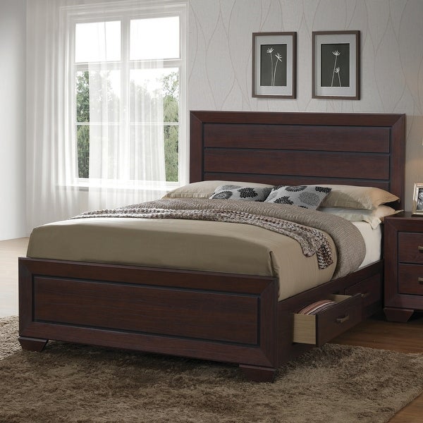 Oatfield Dark Cocoa 3-piece Bedroom Set with Dresser and Mirror - - 35553389