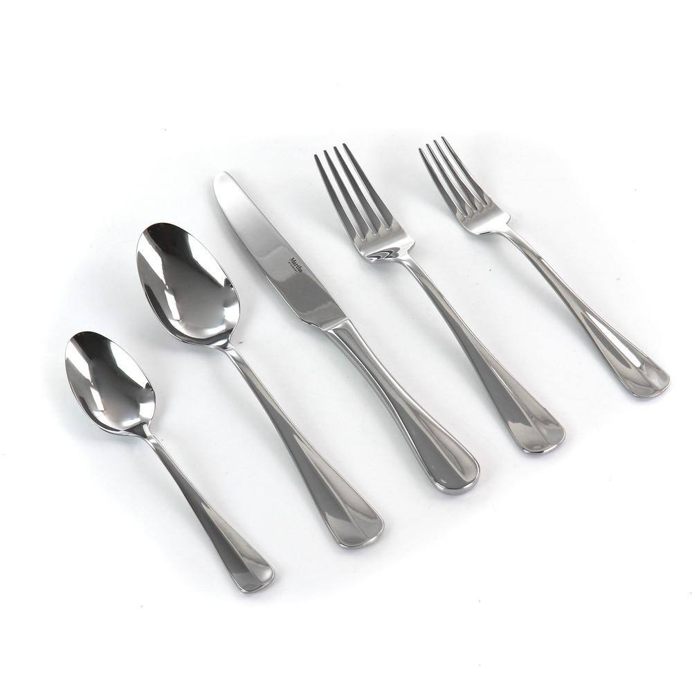 MARTHA STEWART Springbank 20 Piece Stainless Steel Flatware Set 985116480M