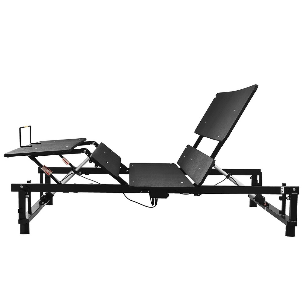 King Size Adjustable Bed Base Frame Head and Foot Incline Quiet Motor  Zero Gravity