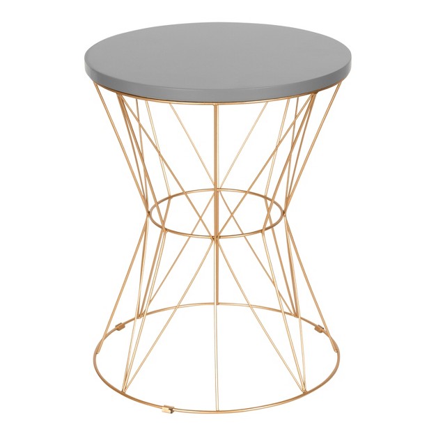 Kate And Laurel Mendel Round Metal Accent Table