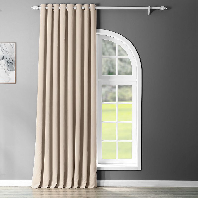 EFF Blackout 1-Panel Grommet Doublewide Window Curtain