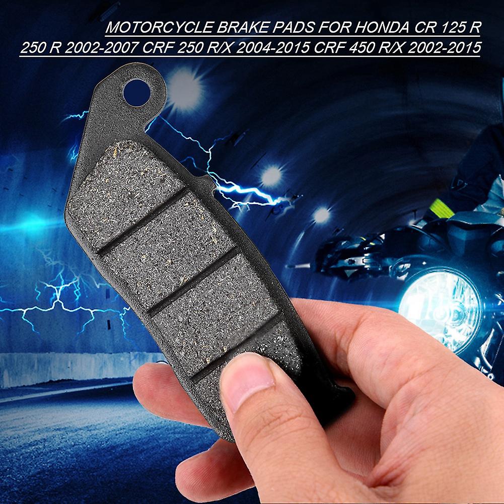 1 Set Of Motorcycle Brake Pads For Honda Cr 125 R 250 R 02-07 Crf 250 R/x 04-15 Crf 450 R/x