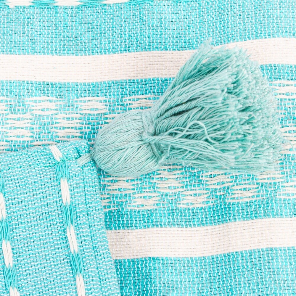 Novica Handmade Cool Pool Cotton Cushion Cover