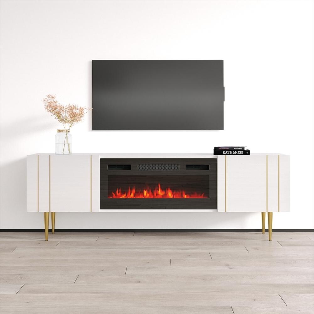 Nile BL EF Fireplace TV Stand