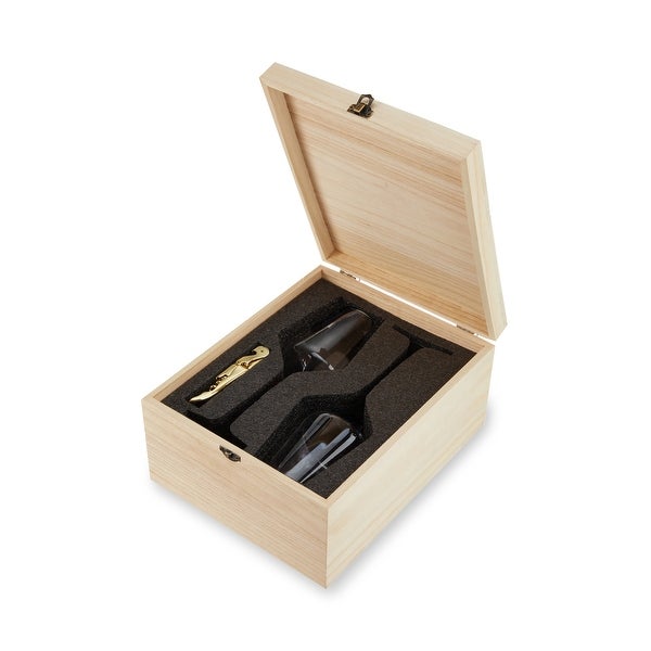 Wine Glass and Corkscrew Gift Box