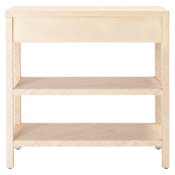 SAFAVIEH Apis Light Natural Raffia/ Gold Console Table - 31