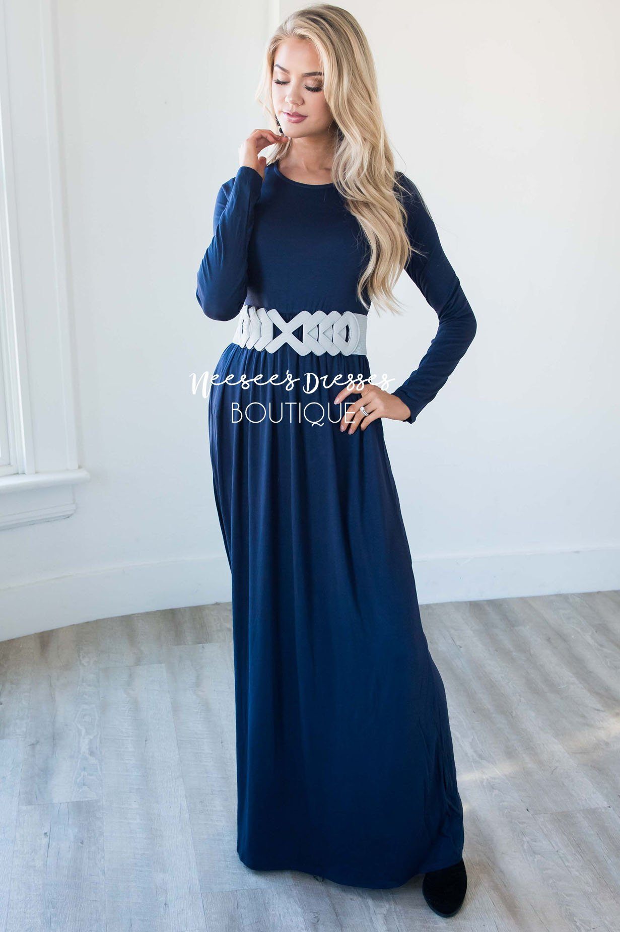 The Aline Long Sleeve Maxi Dress